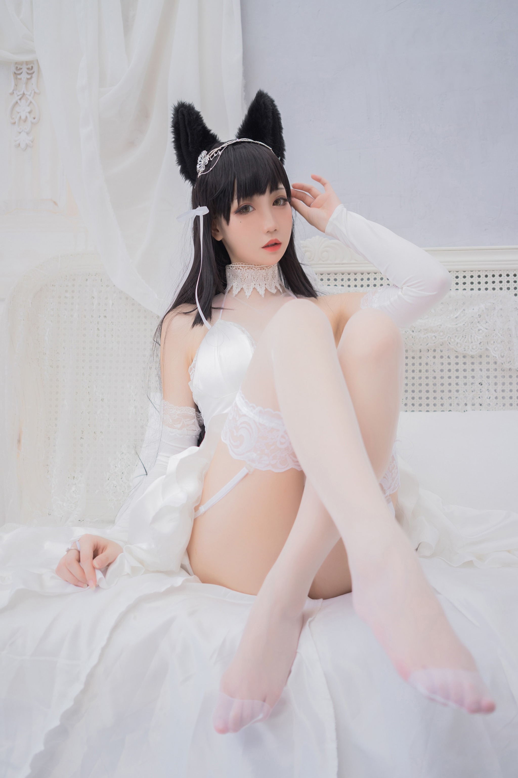 图片[1]-焖焖碳 – NO.045 碧蓝航线 爱宕花嫁[20P]-XikXak